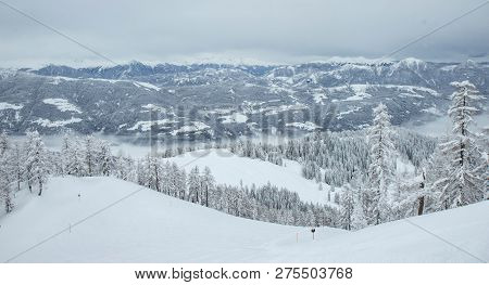 View Of Nassfeld Ski Resort, Austrian Alps