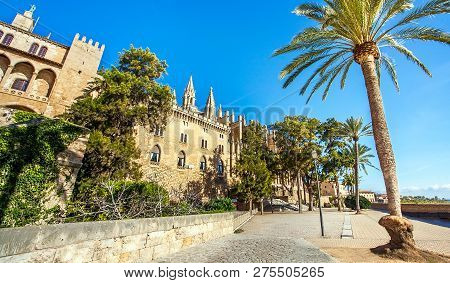 Palma De Mallorca Mallorca Spain 12.22.2018 At The Cathedral La Seu