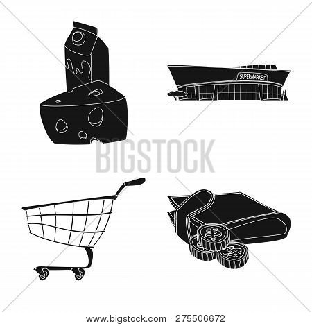 Vector Design Of Food And Drink Symbol. Set Of Food And Store Stock Vector Illustration.