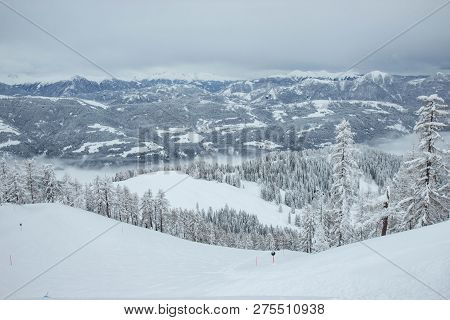 View Of Nassfeld Ski Resort, Austrian Alps