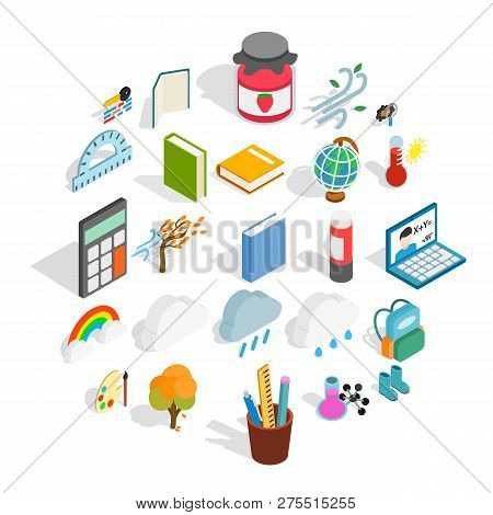Epoch Icons Set. Isometric Set Of 25 Epoch Icons For Web Isolated On White Background