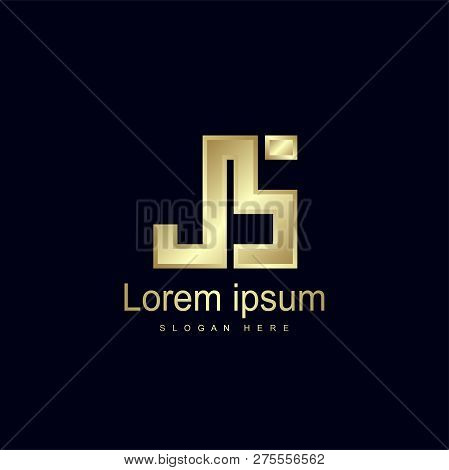 Initial Letter Js Logo Template Vector Design
