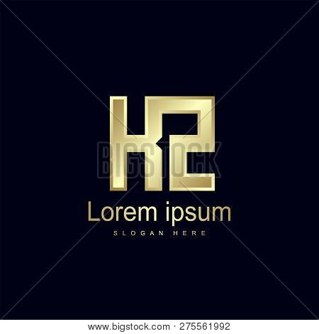 Initial Letter Kz Logo Template Vector Design