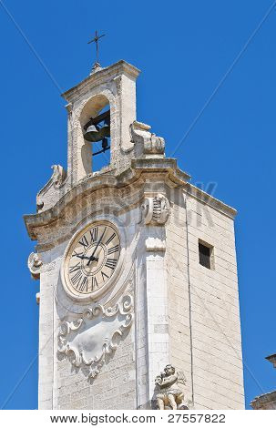 Clocktower. Oria. Puglia. Italien.