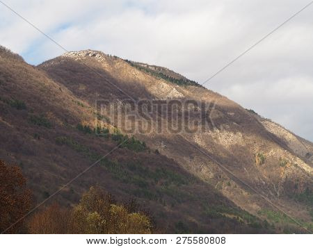View On The Dent De Crolles In The Chartreuse Mountain