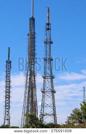 Cell Site And Base Transceiver Station In Istanbul.