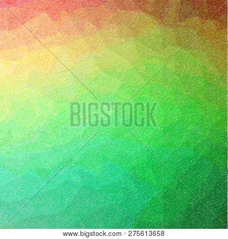 Illustration Of Abstract Green-121 Color Pencil High Coverage Square Background
