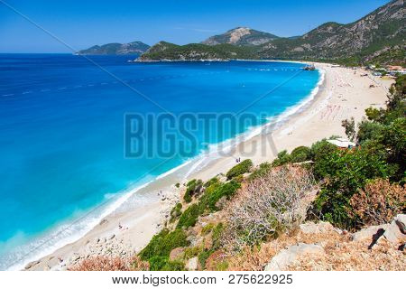 aerial view of Blue Lagoon in Oludeniz, Turkey