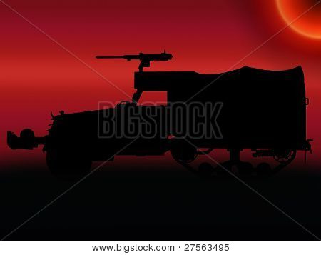 Ww2 Sunset Halftrack Armoured Car