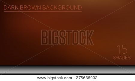 Elegant Brown Background Consisting Of 15 Shades - Vector Illustration