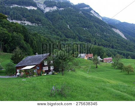 An Old Traditional House In Ruti - Canton Of St. Gallen, Switzerland
