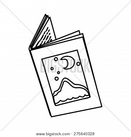Vector Open Coloring Book Page Fairy Story