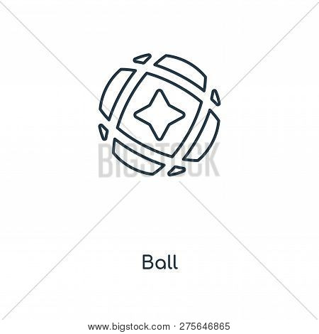 Ball Icon In Trendy Design Style. Ball Icon Isolated On White Background. Ball Vector Icon Simple An