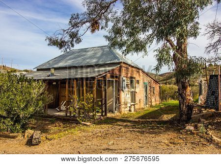 Old Abandoned One Level Home In Disrepair