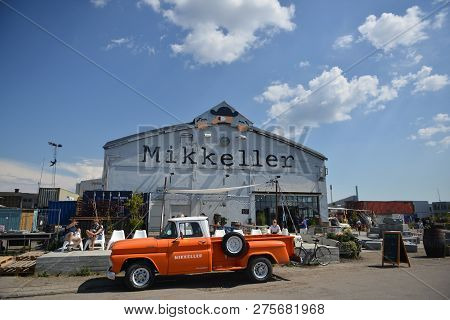 Copenhagen, Denmark - 13 July, 2018: Very Popular Brewery Mikkeller With A Restaurant Inside