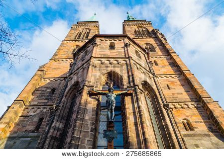Crucifix St. Sebald Church Nuremberg Bavaria Germany