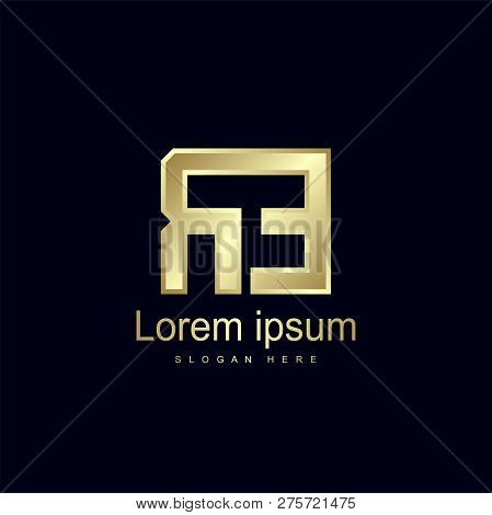 Initial Letter Re Logo Template Vector Design