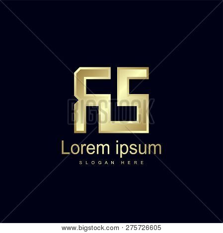Initial Letter Rs Logo Template Vector Design