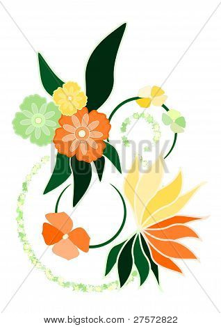 ลายดอกไม้เขตร้อน