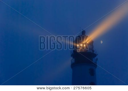 Rua Reidh Lighthouse In Abend Licht, Schottland