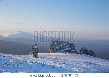 Weathering Posts On The Manpupuner Plateau, Komi Republic, Russia