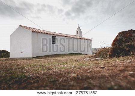 Architectural Detail Of The Chapel Of La Meule On The Island Of Yeu