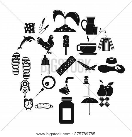 Kid Viability Icons Set. Simple Set Of 25 Kid Viability Icons For Web Isolated On White Background