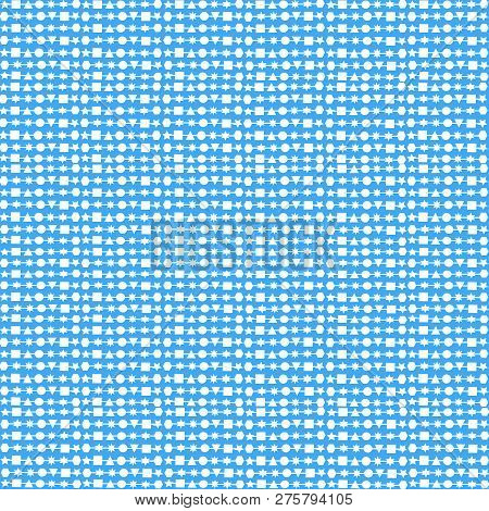 Blue White Lines Geometric Pattern Symmetrical Background