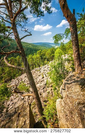 A View Of The Countryside In The Certova Stena National Nature Reserve, Location Called As Rocky Sea