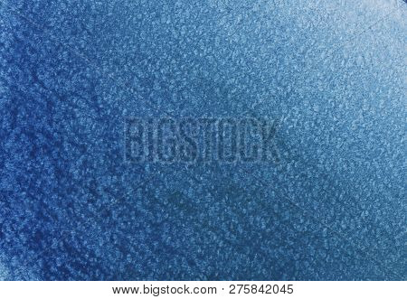 Abstract Background. Texture Art Paper, Painted In Blue Gradient. Hand-drawn Illustration.