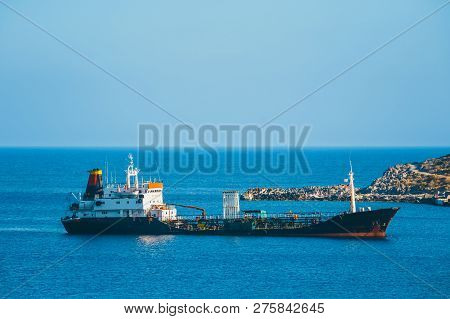 A Major Oil Storage And Terminal Facility, Located On The Small Island Of Aghios Pavlos, Saint Paul,