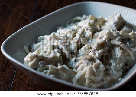 Turkish Celery Salad With Yogurt And Mayonnaise / Kereviz Salatasi