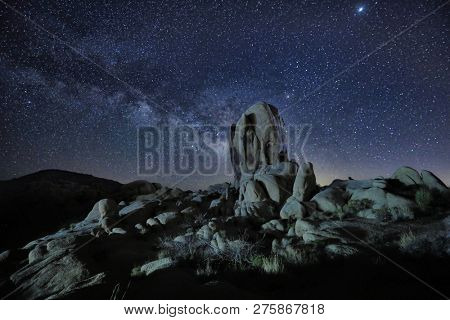 Stunning Milky Way Core in the Desert of Joshua Tree National Park