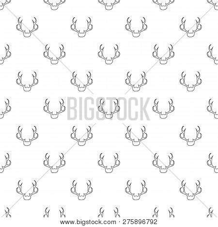 Deer Antler Icon. Outline Illustration Of Deer Antler Icon For Web