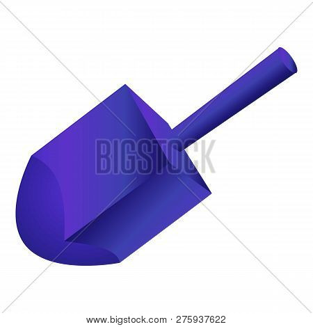Blue Jewish Dreidel Icon. Cartoon Of Blue Jewish Dreidel Icon For Web Design Isolated On White Backg
