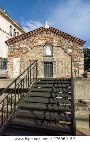 Sofia, Bulgaria - March 17, 2018:  Ancient Orthodox Church Of St. Petka In City Of  Sofia, Bulgaria