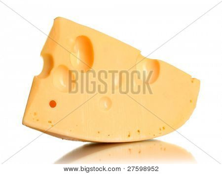 ? heese isolata on white