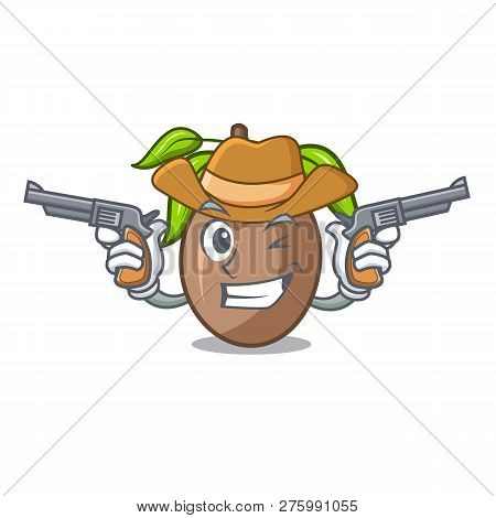 Cowboy Sapodilla Fruit On The Character Bowl
