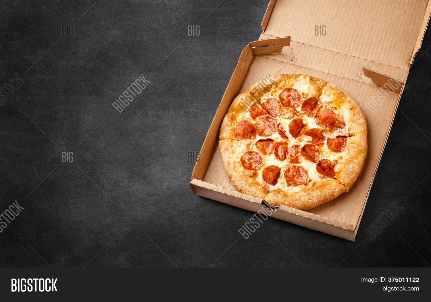 Pizza Cardboard Box On Image & Photo (Free Trial) Bigstock