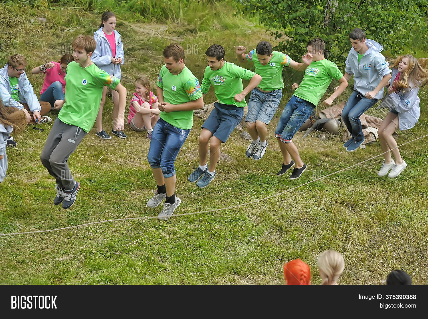 Children Jumping Rope Image & Photo (Free Trial) Bigstock