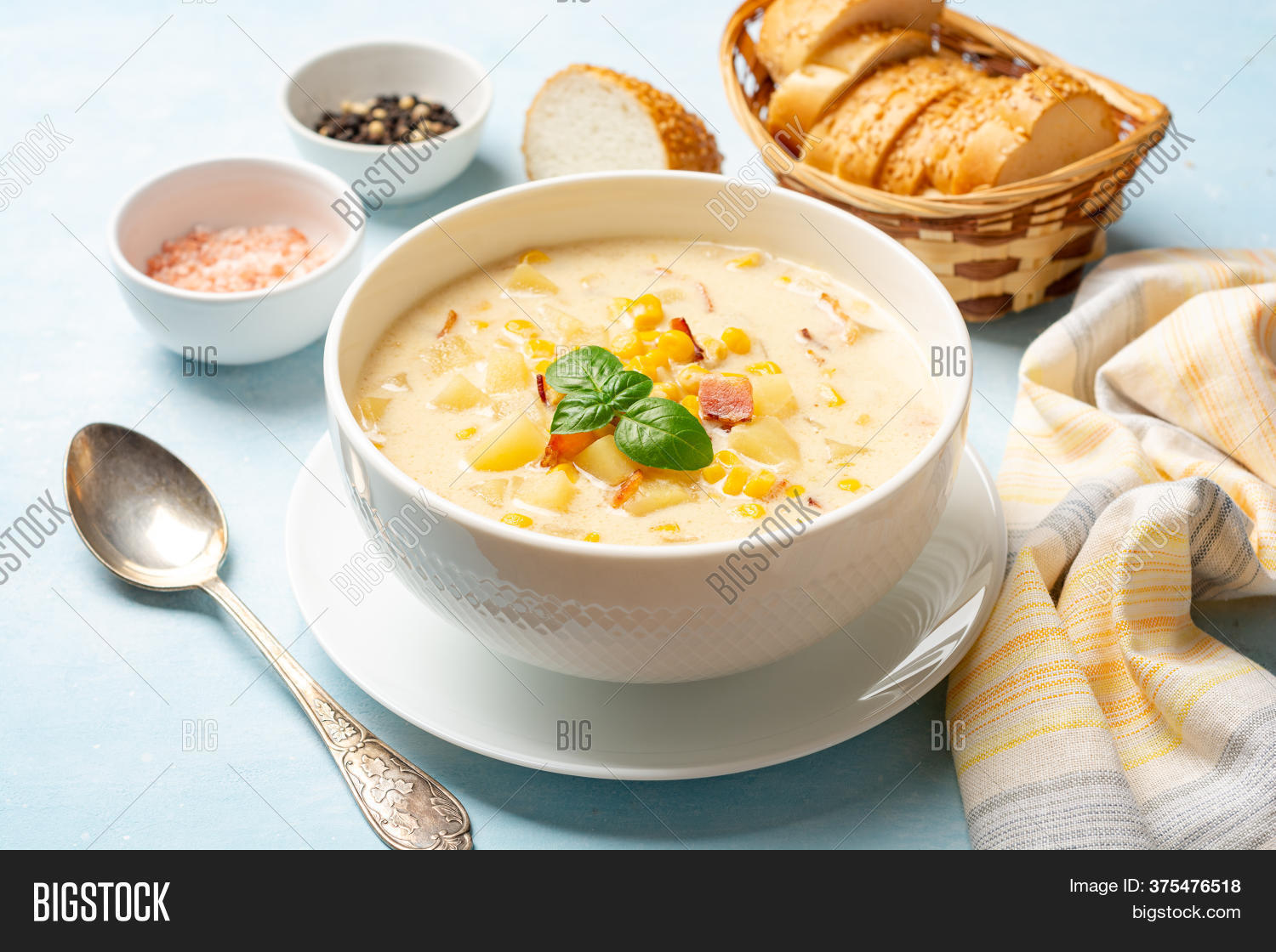 Corn Chowder Soup Image & Photo (Free Trial) | Bigstock