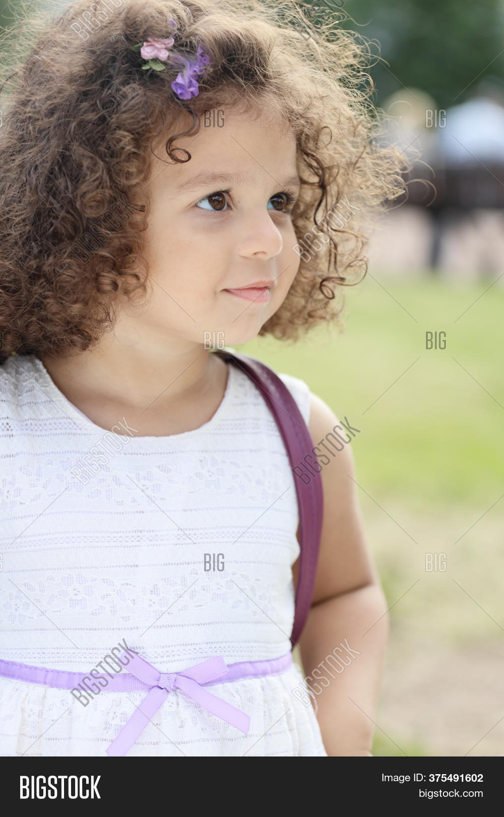 Little Girl Curly Hair Image & Photo (Free Trial) Bigstock