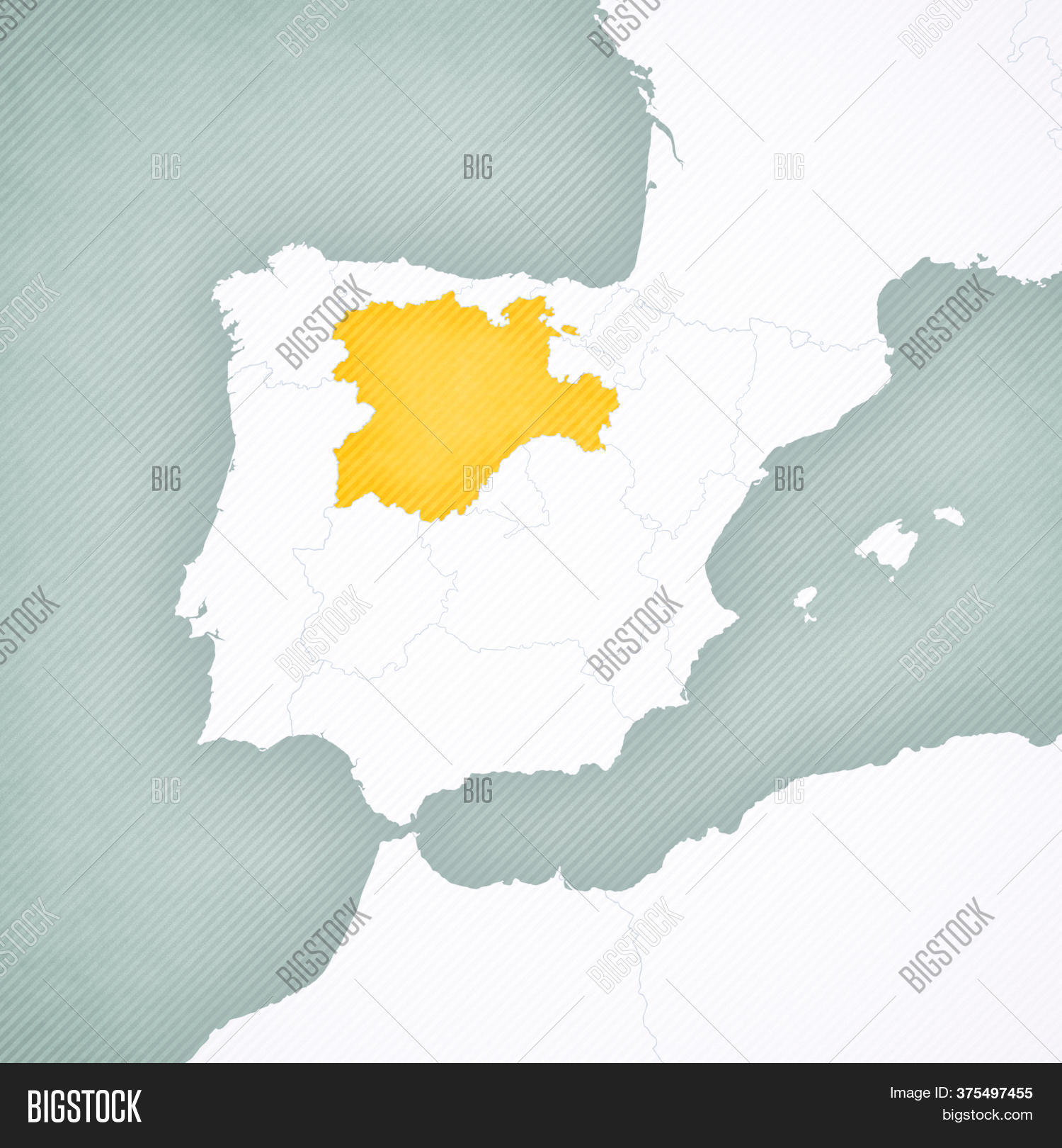Castile Leon On Map Image & Photo (Free Trial) Bigstock