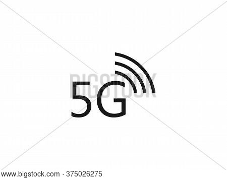 5g, Wireless Icon. Vector Illustration, Flat Design.