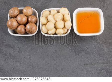 Oil And Macadamia Nuts - Macadamia Integrifolia
