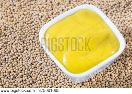 The Yellow Mustard Or Also Called White Mustard, Are The Whole Seeds Of Brasica Alba Coming From The