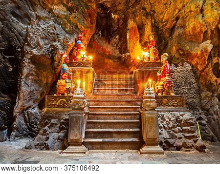 Marble Mountains Cave In Danang City In Vietnam