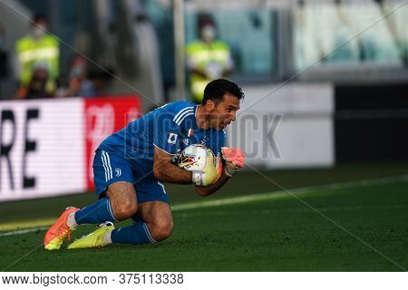 Torino, Italy. 04th July 2020. Italian Football League Serie A. Gianluigi Buffon Of Juventus Fc  Dur