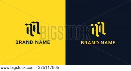 Minimalist Initial Letter Aa Logo. This Logo Incorporate With Modern Typeface In The Creative Way.it