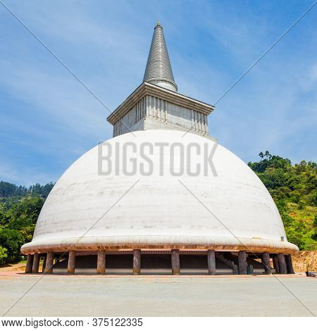 Kotmale Or Kothmale Mahaweli Maha Seya Is A Buddhist Stupa And Temple Located Near Kotmale Dam In Sr
